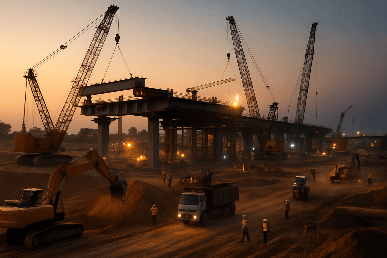 Construction site background